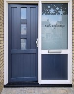 Raamfolie voordeur stars